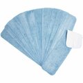 Monarch Brands Microfiber Flat Wet Mop - 24in - Blue, 12PK PNP830024B